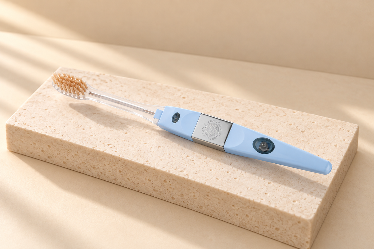 Ionic Smart Miswak brush available in white, pink and blue